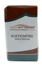 Kaffee gemahlen Koffeinfrei mittlere Mahlung (T8)