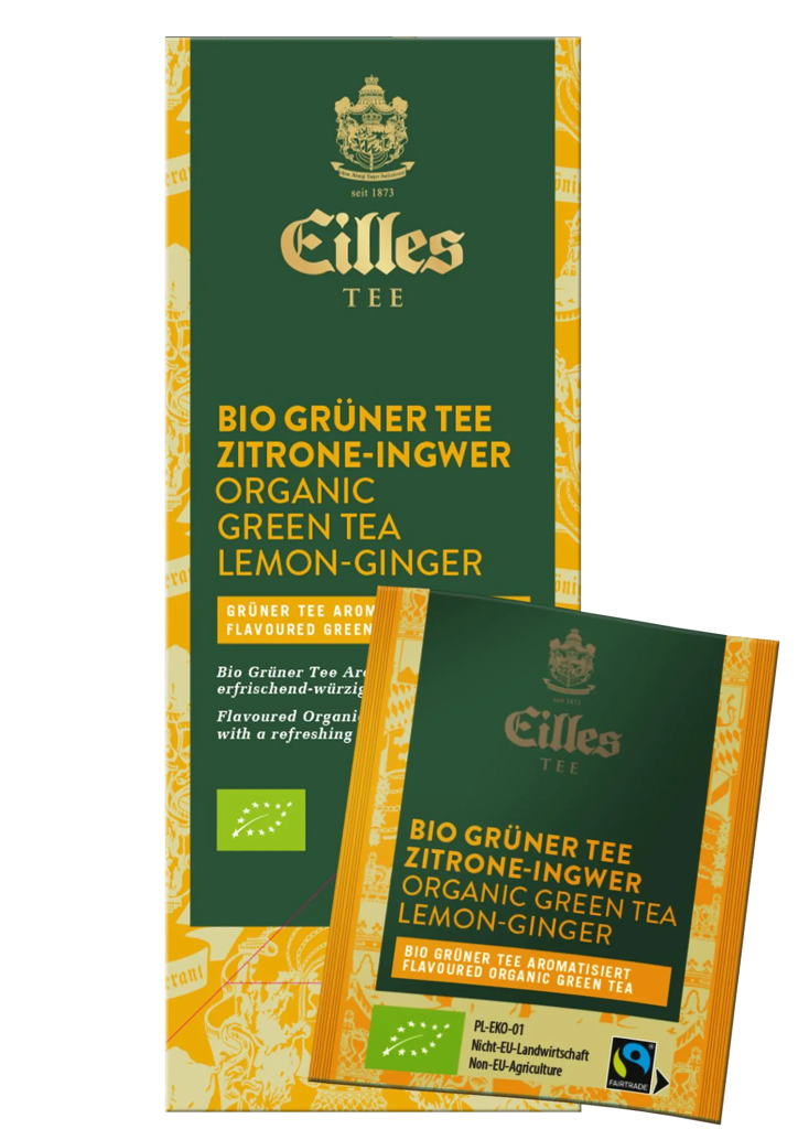 Eilles Tee Grüntee Zitrone Ingwer – Bio und Fair_1