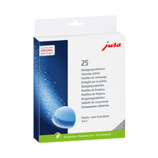JURA 3-Phasen-Reinigungstabletten - Karton à 25 Stk