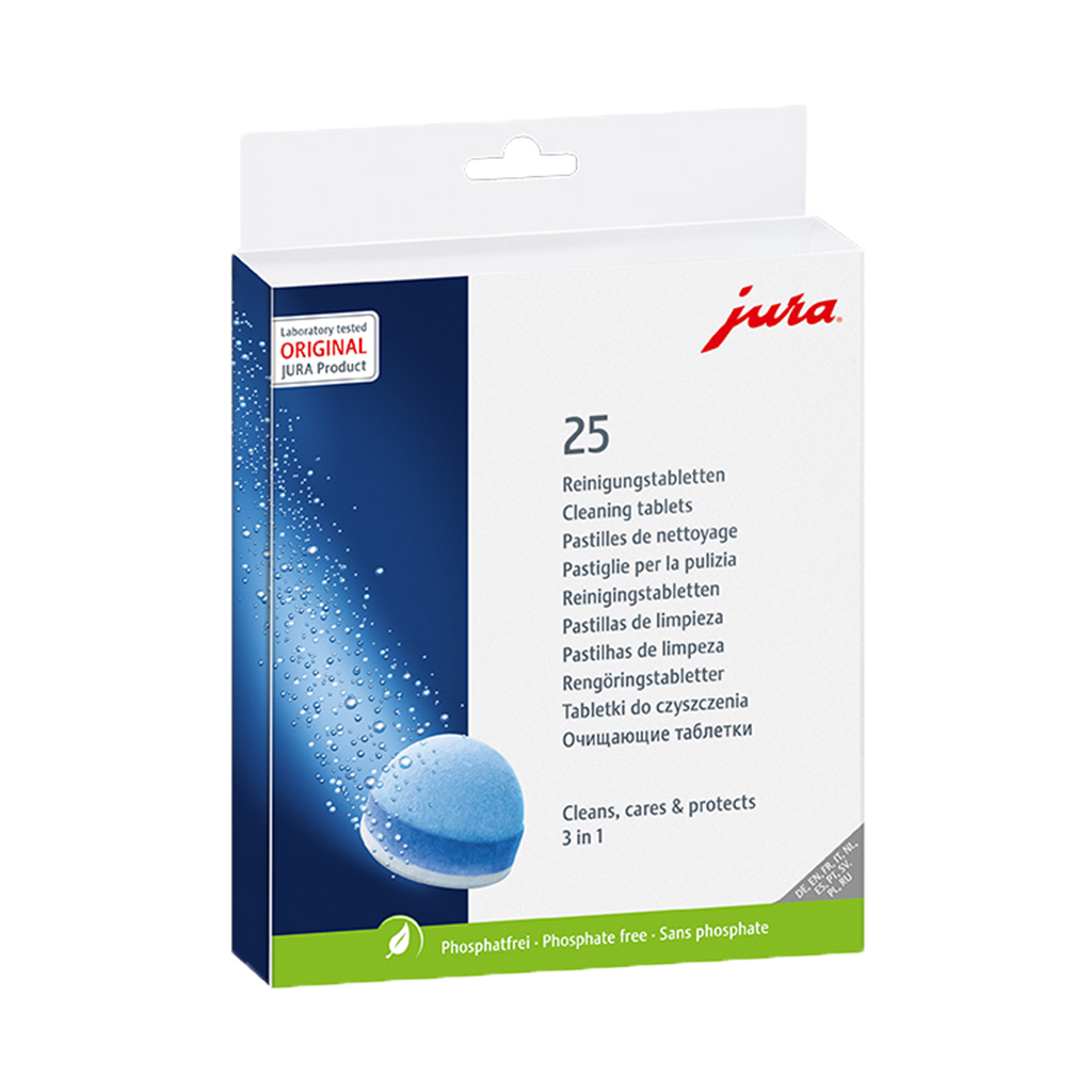 JURA 3-Phasen-Reinigungstabletten - Karton à 25 Stk_1