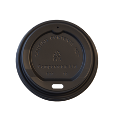 Deckel CPLA schwarz zu Kaffee Becher 2 dl
